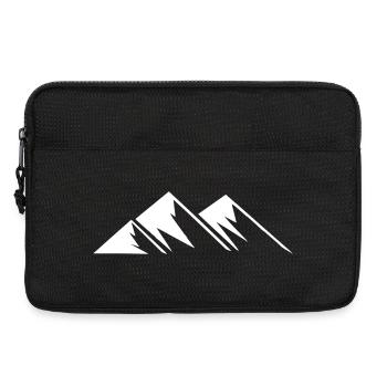 Berge minimalistisch - Laptoptasche 13" - Schwarz - Vorne