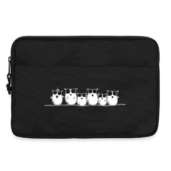 Coole Vögel mit Brille I Hühner I Vogel Comic - Laptoptasche 13" - Schwarz - Vorne