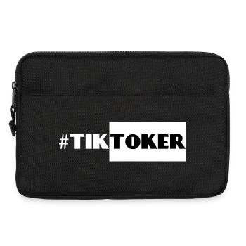 #Tiktoker - Laptoptasche 13" - Schwarz - Vorne