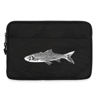 Forelle Fisch Angel Liebhaber - Laptoptasche 13" - Schwarz - Vorne