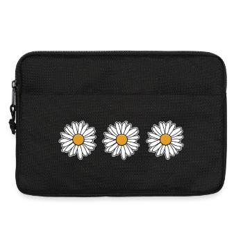 Daisies motif for spring mood - Laptop bag 13" - black - Front