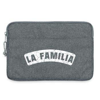 La Familia courbé dans le style grunge - Sacoche pour ordinateur portable 13 pouces - gris chiné - Devant