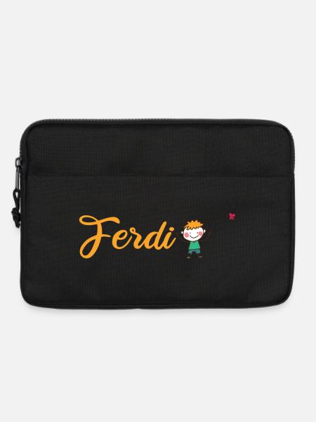 Kindergarten Kita Schule - Accessoires für Ferdi - Laptoptasche 13" - Schwarz
