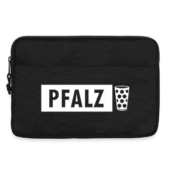 Pfalz Schild mit Dubbeglas - Laptoptasche 13" - Schwarz - Vorne