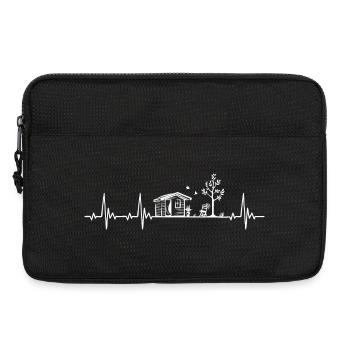 Allotment Garden Leisure Garden Gardener heartbeat - Laptop bag 13" - black - Front