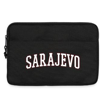 Sarajevo Bold Lettering - Laptop bag 13" - black - Front