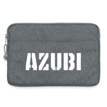 Azubi Tshirt Azubi Cap - Laptoptasche 13" - Grau meliert - Vorne