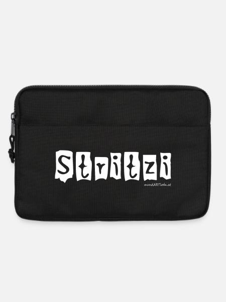 Stritzi - Strolch, frech, Österreichischer Dialekt - Laptoptasche 13" - Schwarz