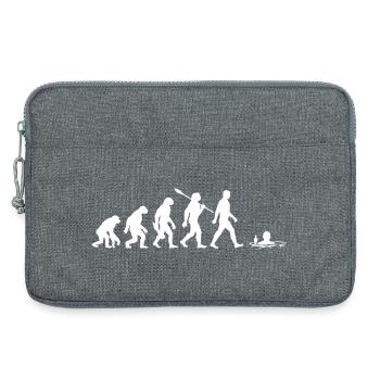 Evolution - Bains de glace - Bains d’hiver - Bains de glace - Sacoche pour ordinateur portable 13 pouces - gris chiné - Devant