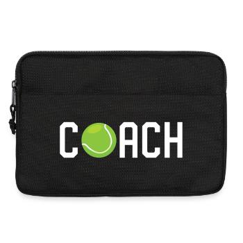 Tennis Coach - Laptop bag 13" - black - Front