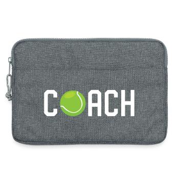 Entraîneur de tennis - Sacoche pour ordinateur portable 13 pouces - gris chiné - Devant