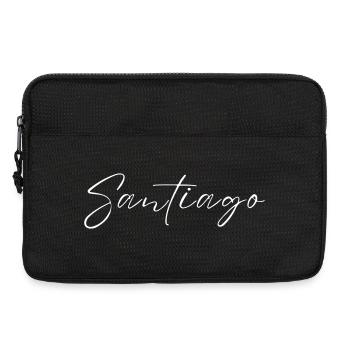 Santiago Name T-Shirt Geschenk Für Männer - Laptoptasche 13" - Schwarz - Vorne