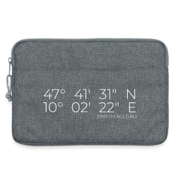 Coordonnées Isny im Allgäu - Sacoche pour ordinateur portable 13 pouces - gris chiné - Devant