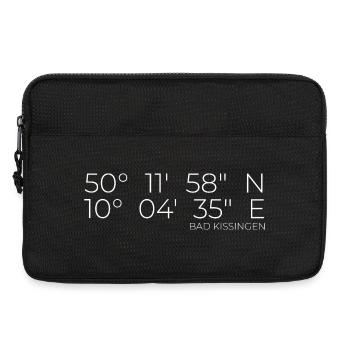 Coordinates Bad Kissingen - Laptop bag 13" - black - Front