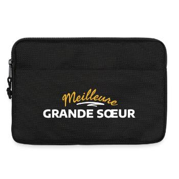 Cousinade Éclectique Floral Vintage - Sacoche pour ordinateur portable 13 pouces - noir - Devant