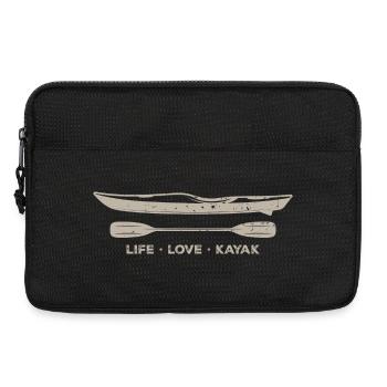 Life Love Kayak Emblem - Laptop bag 13" - black - Front