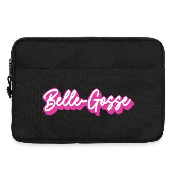 Schönes Kinderskript Pink - Laptoptasche 13" - Schwarz - Vorne