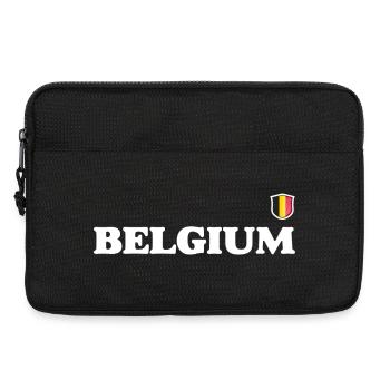 Belgische Flagge - Laptoptasche 13" - Schwarz - Vorne