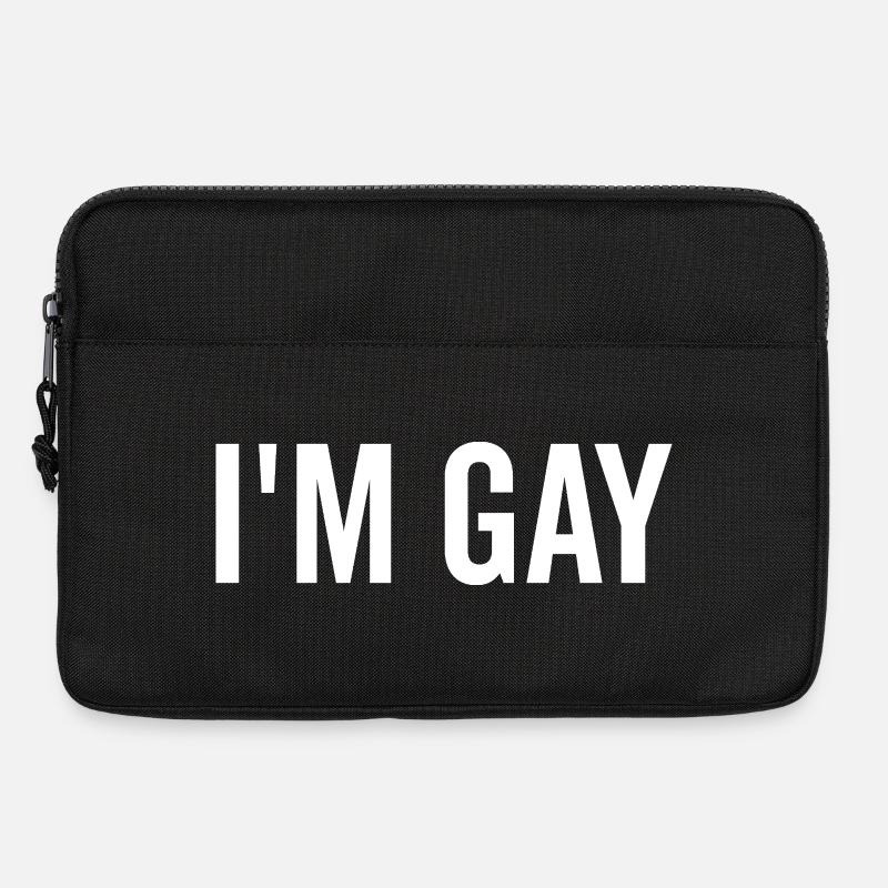 Ich bin schwul - Laptoptasche 13" - Schwarz