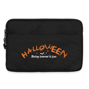 Halloween_Angst_haben_macht_Spaß - Laptoptasche 13" - Schwarz - Vorne