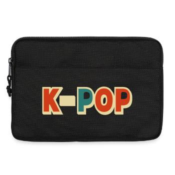 K-pop 5 couleurs customizables - Sacoche pour ordinateur portable 13 pouces - noir - Devant
