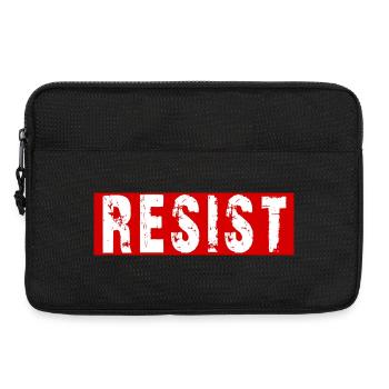 Resist Distressed Protest Typography - Laptop bag 13" - black - Front