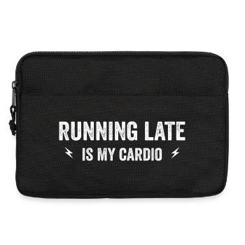 Zu spät zu kommen ist mein Cardio - Laptoptasche 13" - Schwarz - Vorne