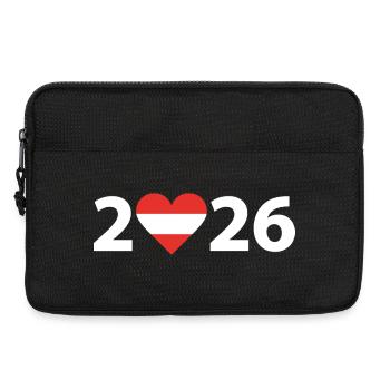I love Austria 2026, vacation in Austria 2026 - Laptop bag 13" - black - Front