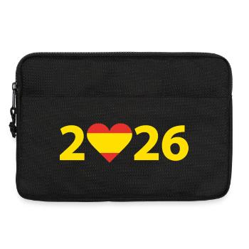 J’aime l’Espagne 2026, vacances en Espagne 2026 - Sacoche pour ordinateur portable 13 pouces - noir - Devant