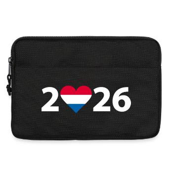 I love Netherlands 2026, Netherlands 2026 - Laptop bag 13" - black - Front