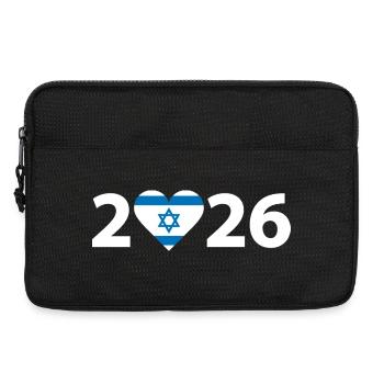 I love Israel 2026, vacation in Israel 2026 - Laptop bag 13" - black - Front