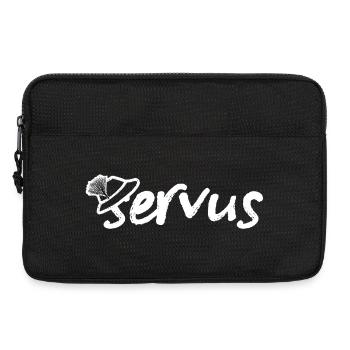 Servus Gruß mit Trachtenhut - Laptoptasche 13" - Schwarz - Vorne