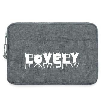 Schöne Vibes - Laptoptasche 13" - Grau meliert - Vorne