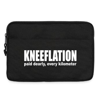 Kneeflation : Les genoux sont très payants lors de l’humour de course - Sacoche pour ordinateur portable 13 pouces - noir - Devant