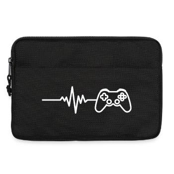 Gamer Heartbeat Video Game Controller Gifts  - Laptoptasche 13" - Schwarz - Vorne