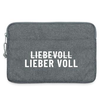 Aimant Cher Full - Sacoche pour ordinateur portable 13 pouces - gris chiné - Devant