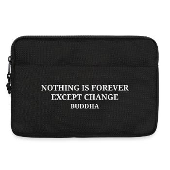 Citation du Bouddha sur les changements dans la vie - Sacoche pour ordinateur portable 13 pouces - noir - Devant