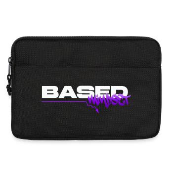 Based Mindset – Streetwear Graffiti Mentality - Laptoptasche 13" - Schwarz - Vorne