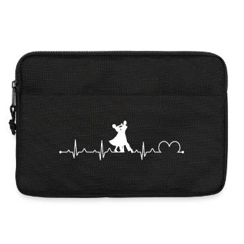 Gesellschaftstanz Hartschlag EKG Tänzer Walzer Tango - Laptoptasche 13" - Schwarz - Vorne