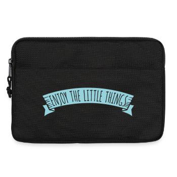 Enjoy The Little Things Dankbarkeit Achtsamkeit - Laptoptasche 13" - Schwarz - Vorne