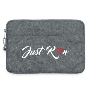 Just Run - Laptop bag 13" - heather grey - Front