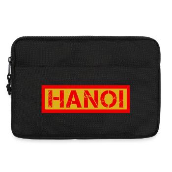 I-HANOI Verwittertes Logo - Laptoptasche 13" - Schwarz - Vorne