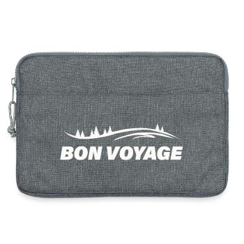 Bon voyage - Sacoche pour ordinateur portable 13 pouces - gris chiné - Devant