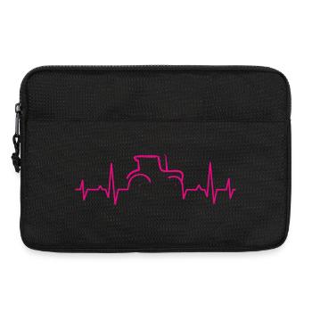 KARDIOGRAMM TRAKTOR Magenta - Laptoptasche 13" - Schwarz - Vorne