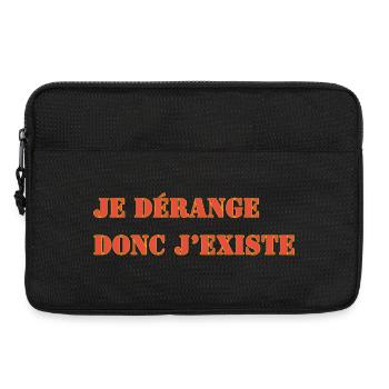 JE DÉRANGE DONC J’EXISTE - Sacoche pour ordinateur portable 13 pouces - noir - Devant