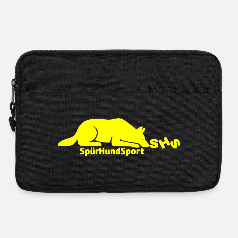 SHS Logo gelb - Laptoptasche 13" - Schwarz