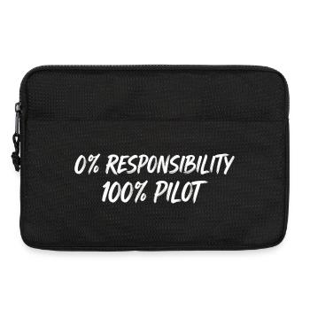 0% Responsibility 100% Pilot - Laptop bag 13" - black - Front