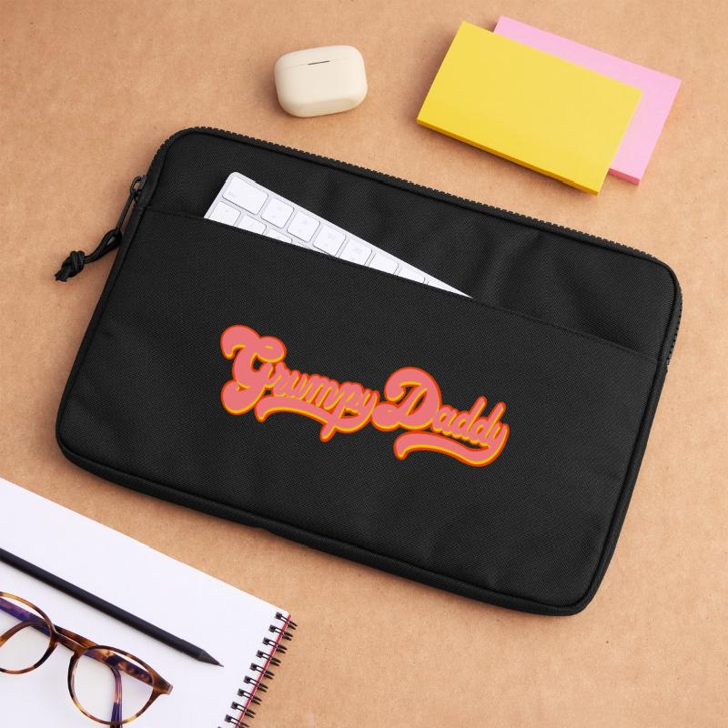Script rétro de Grumpy Daddy - « Exploitation » en couleur Sacoche pour ordinateur portable 13 pouces