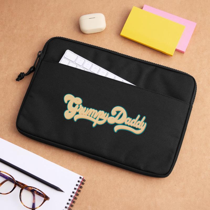 Script rétro de Grumpy Daddy - Couleur « Groovy Baby » Sacoche pour ordinateur portable 13 pouces