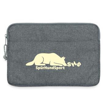 SHS Logo lemon - Laptoptasche 13" - Grau meliert - Vorne